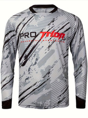 Men's Long Sleeve Motorcycle Off Road T Shirt Quick Drying Outdoor Top