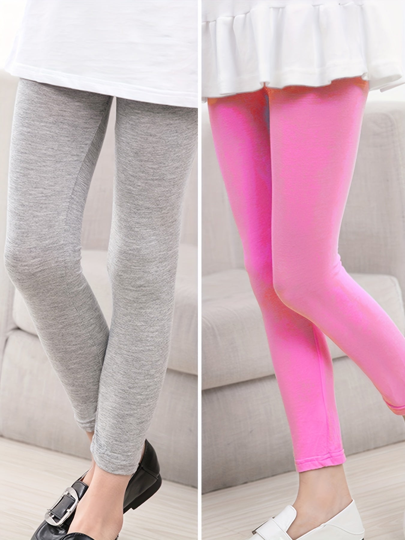 Girls Modal Leggings 4-Piece Set