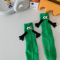 Couple Hands Holding Socks Funny Thermal Socks