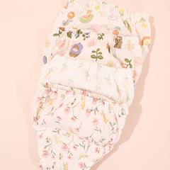 Waterproof Fabric Floral Diaper Pockets Training Pants