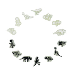14pcs Dinosaur Luminous DIY Shoe Decorations Holiday Gift