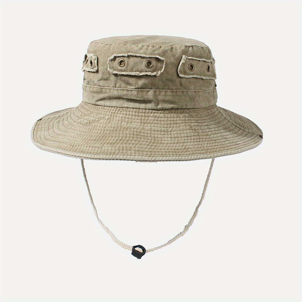 Distressed Cowboy Bucket Hats Vintage Unisex Boonie Hats