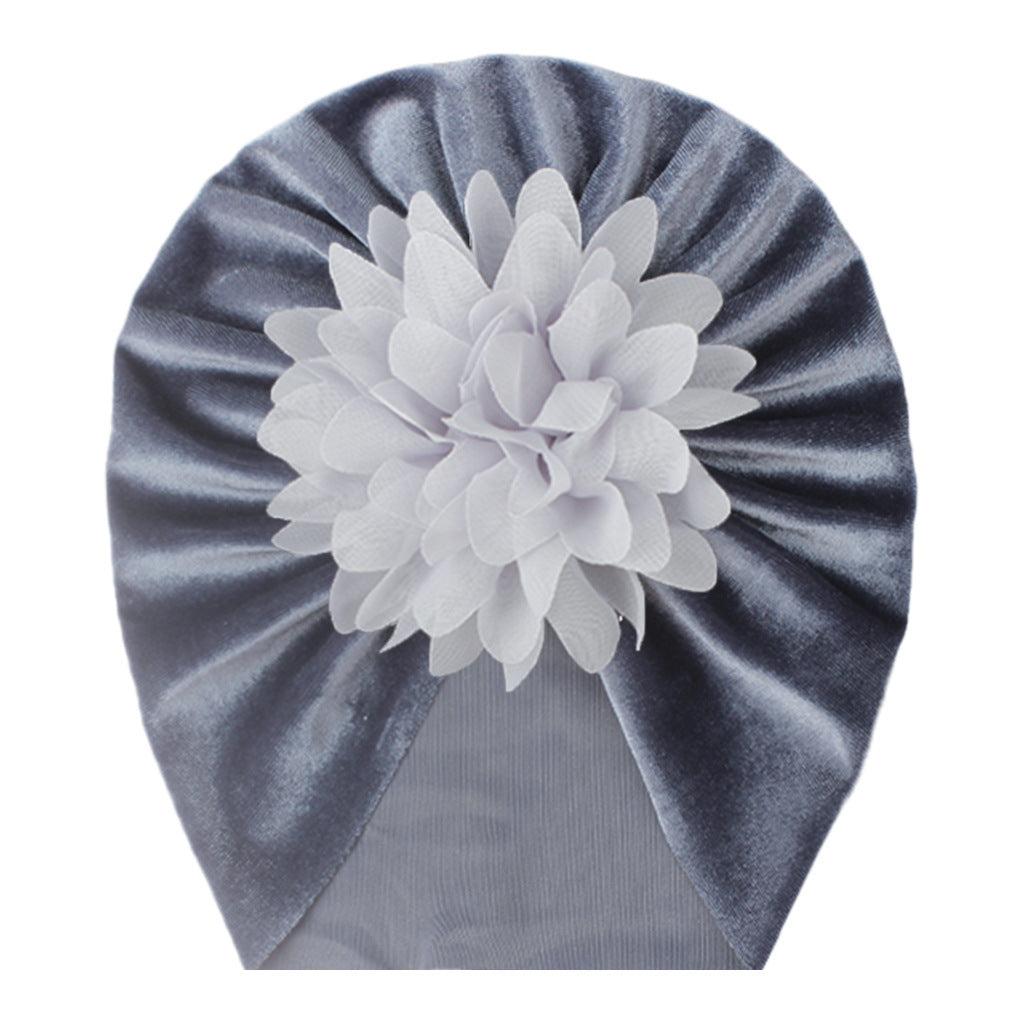 Chiffon Flower Baby Headscarf Hat - For Baby