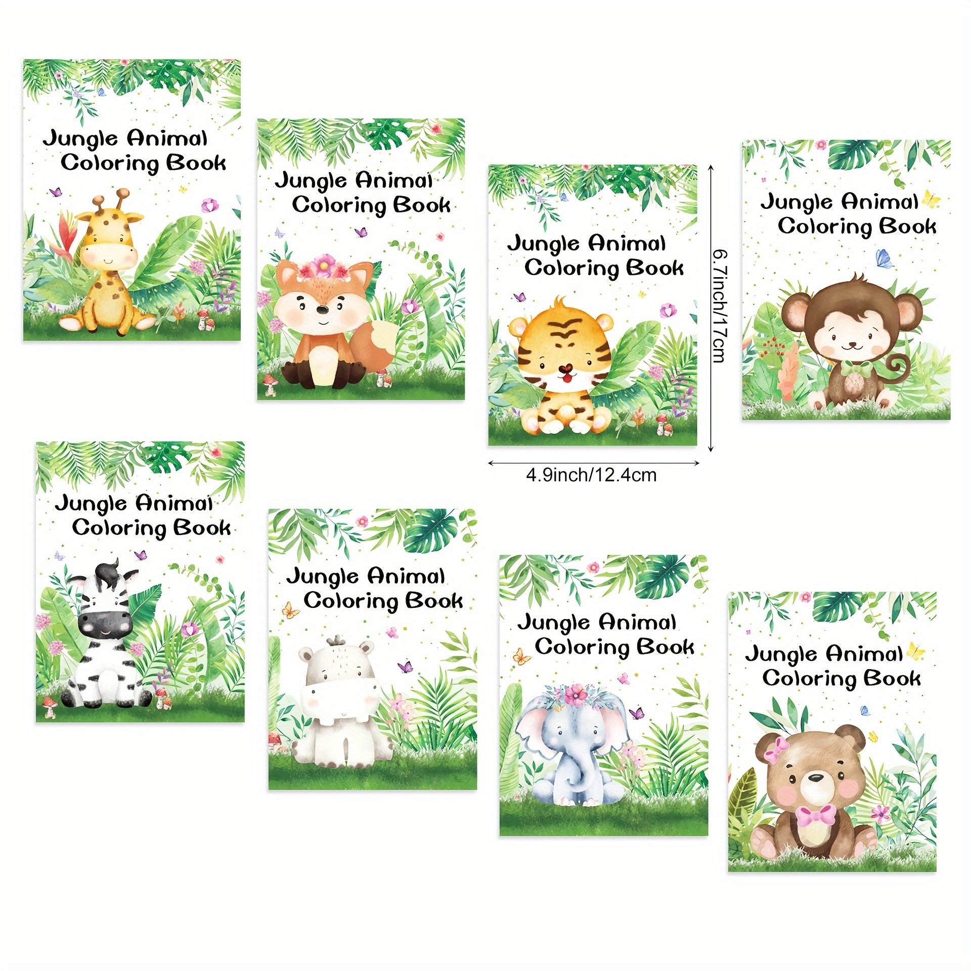 15pcs Mini Animals Coloring Books for Painting Drawing & Art Supplies