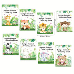 15pcs Mini Animals Coloring Books for Painting Drawing & Art Supplies
