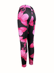 Butterfly Print Yoga Workout Leggings for Women