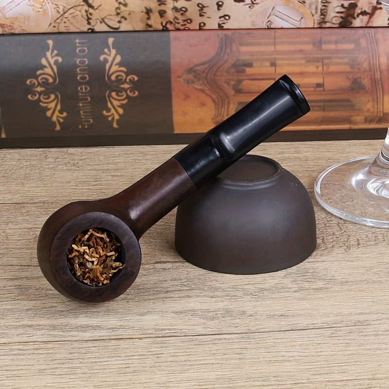 Classic Ebony Wood Smoking Tube for 9mm Filters