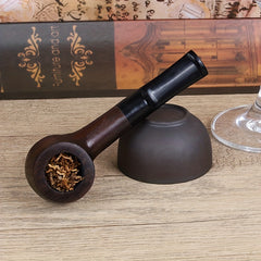 Classic Ebony Wood Smoking Tube for 9mm Filters