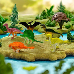 16pcs Mini Dinosaur Simulation Toys Ancient Animals Collection Christmas Gift
