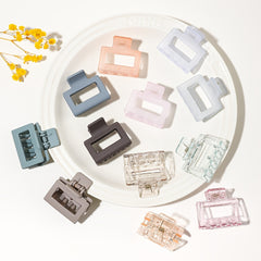 4pcs Matte Clear Hair Claw Clips Non Slip Strong Grip Hair Jaw Clip