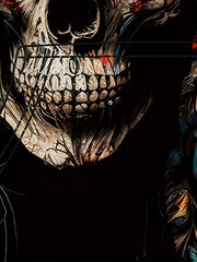 Ethnic Style Skull Print Hoodie Men's Graphic Pullover Autumn Winter