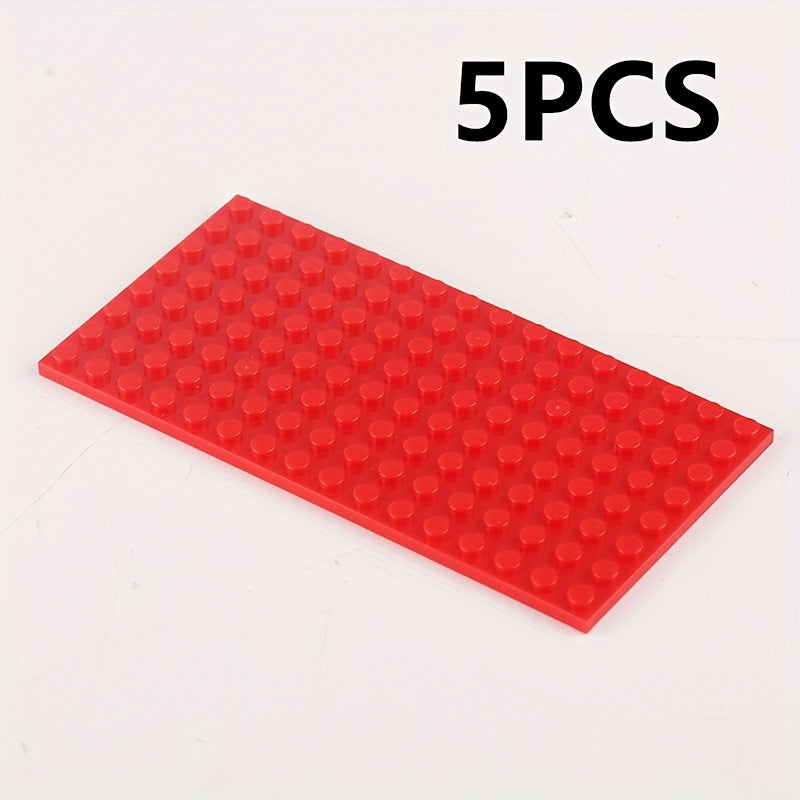 5 Pack Small Particle Building Blocks Base Plate 8x16 Hole Set