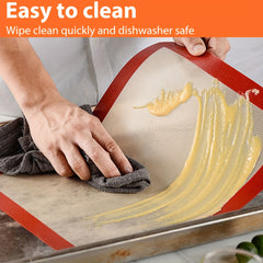 2pcs Silicone Baking Mats 39 88cmx29 Reusable Non Stick Oven Liner