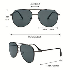 Men's Large Metal Flying Sunglasses