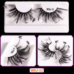 Halloween Style False Eyelashes Faux Mink Lashes Sequin Decorative