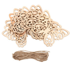 10pcs Butterfly Wooden Cutouts Spring Home Decor DIY Crafts