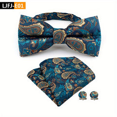 Paisley Bow Tie & Pocket Towel Set