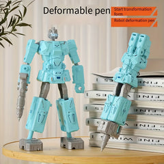 2pcs DIY Robot Pen Set Educational Toys Cyan/Orange/Yellow