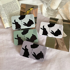 Portable Rabbit Lens Cases with Tweezers & Solution Bottle