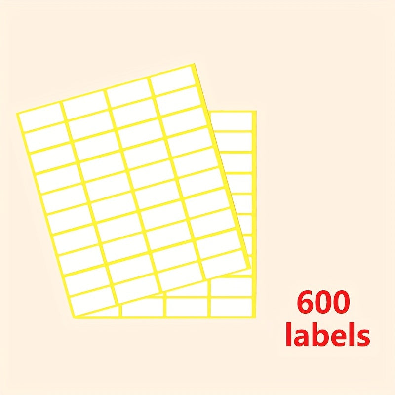 600pcs Pack 3 X 1 Folder Label Sticker Matte