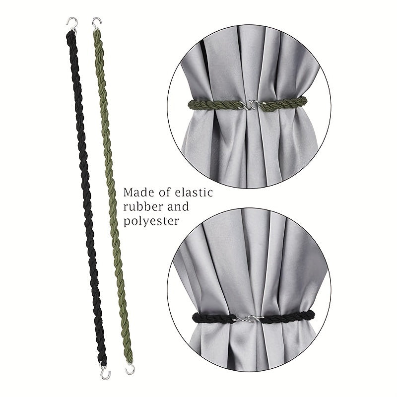Military Boot Straps Elastic Bands with Metal Hook for Hiking & Camping