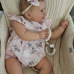 24" Reborn Doll with Hand Painted Hair Soft Realistic Vinyl Body