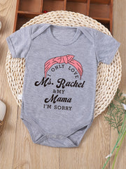 Baby Girls Cartoon Print Onesie for Summer