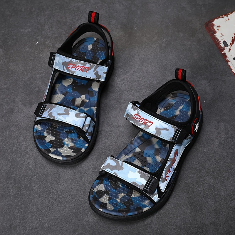 Boys Open Toe Sandals Lightweight Breathable Summer Beach Shoes