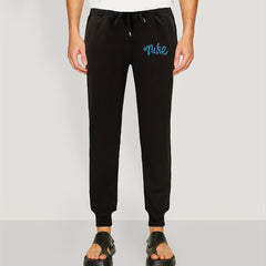 Men's Personality Print Casual Trousers Drawstring Elastic Pants