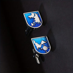 Map Pattern French Cufflinks 2 Cufflinks