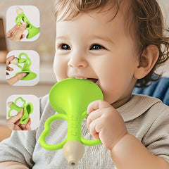 Soft Teething Horn for Babies Colorful Sound Sensory Toy 0-6 Month Olds