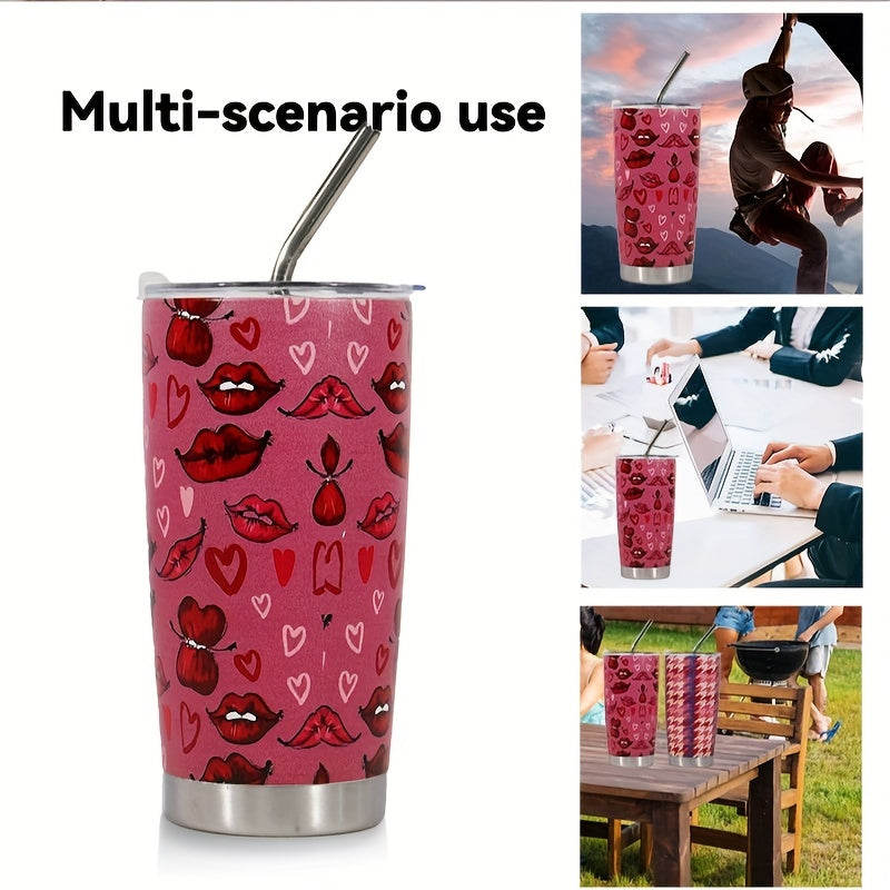 20oz Stainless Steel Printed Insulated Cup for Outdoor Sports
