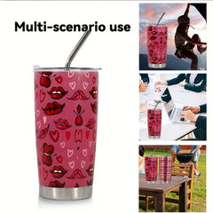 20oz Stainless Steel Printed Insulated Cup for Outdoor Sports