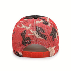 Men's Hip Hop Embroidered Baseball Cap Summer Mesh Couple Cap