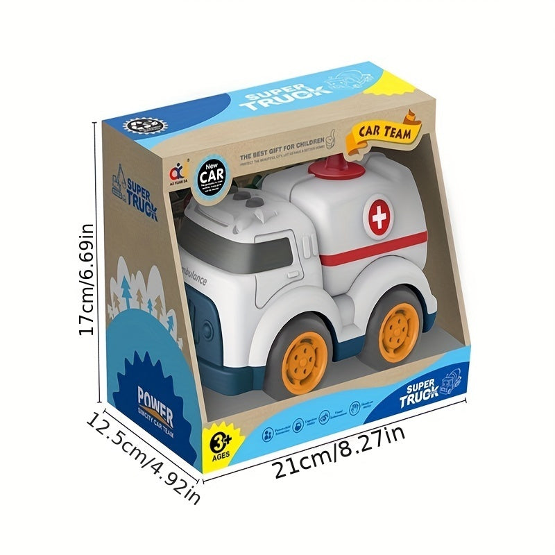Kids Friction Power Engineering Vehicle Toy Car Model Gift