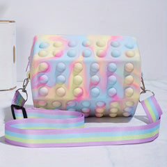 Kids Press Silicone Crossbody Bag for Girls