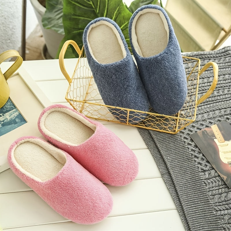 Women's Warm & Comfy Thermal Slippers Soft Fleece Shoes Footwear