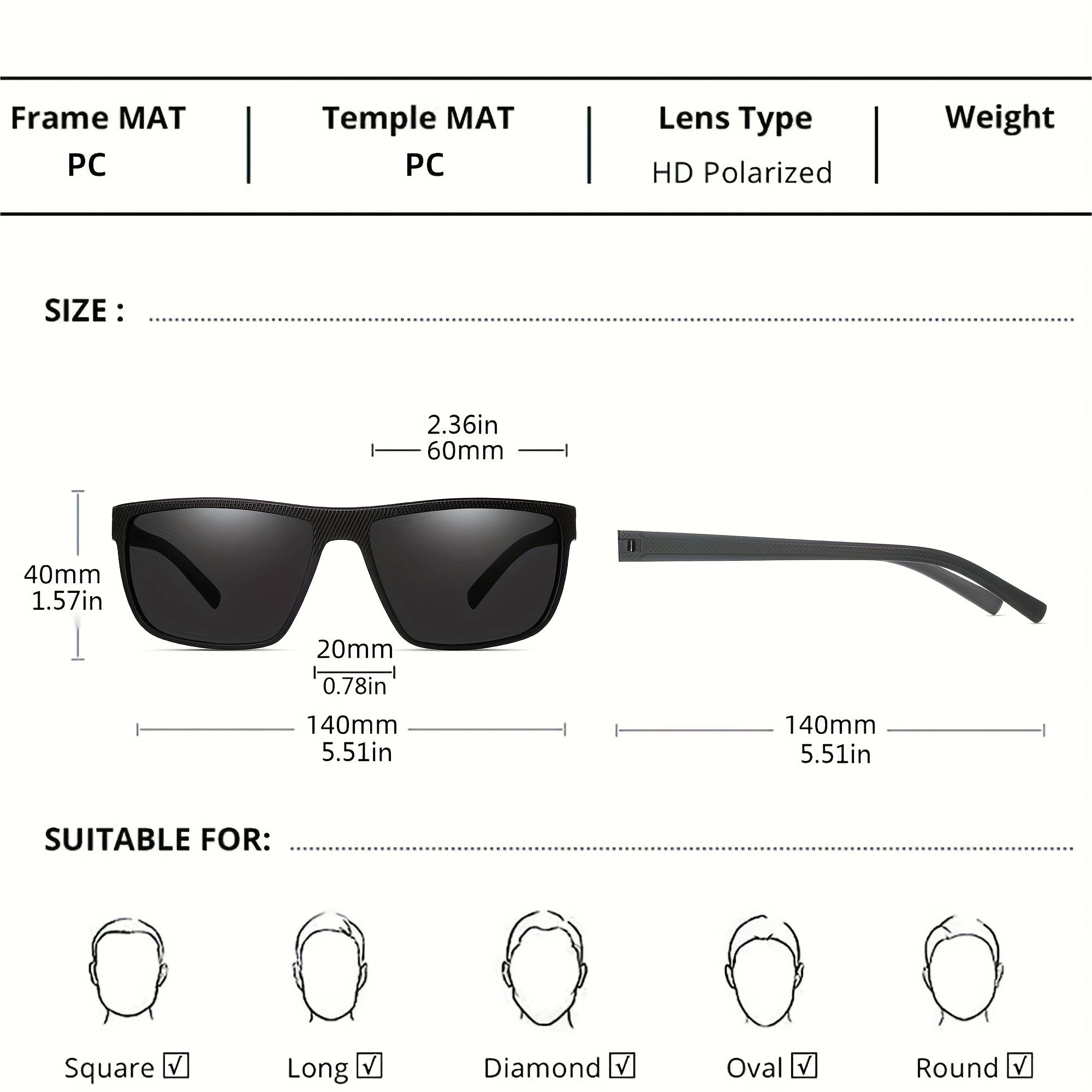 Men's Polarized Business Sports Sunglasses UV400