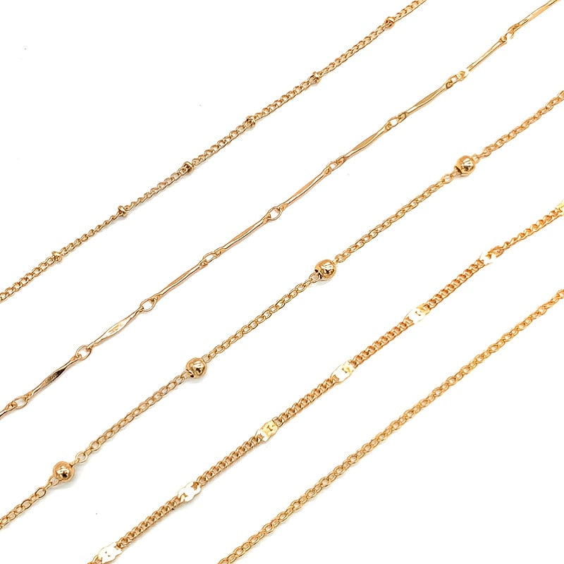 5pcs Round Beaded Layered Anklet Set - Minimalist Foot Jewelry
