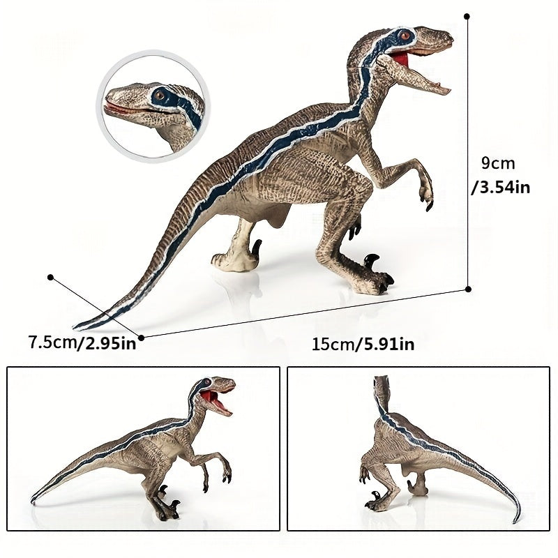 Dinosaur Model Set: T-Rex, Velociraptor, Pterosaur, Herbivorous Dinosaurs