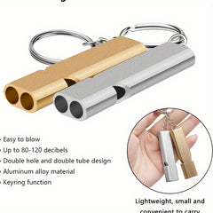 2pcs Emergency Survival Whistles With Lanyard for Outdoor Camping Hiking