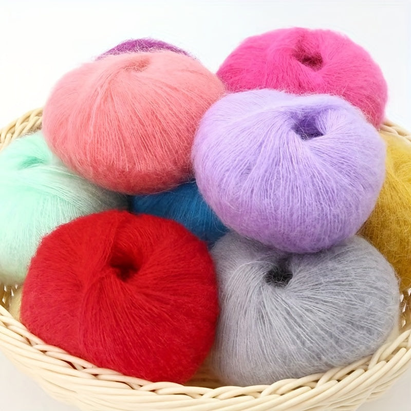 5pc Mohair Yarn for DIY Knitting & Crocheting Sweater & Shawl