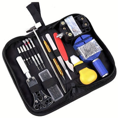 147-Piece Watch Repair Tool Set with Carrying Pouch