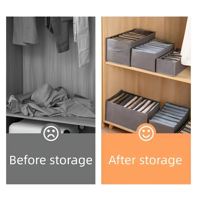 9 Grid Clothes Storage Box Underwear Pants Organizer