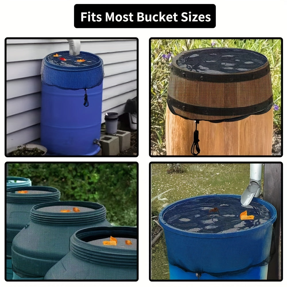 2pcs Outdoor Mesh Netting for Rain Barrels & Water Buckets