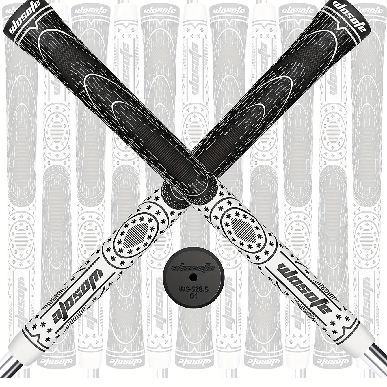 13pcs Golf Grips Cord Hybrid Durable Non-slip Rubber Thread Grip
