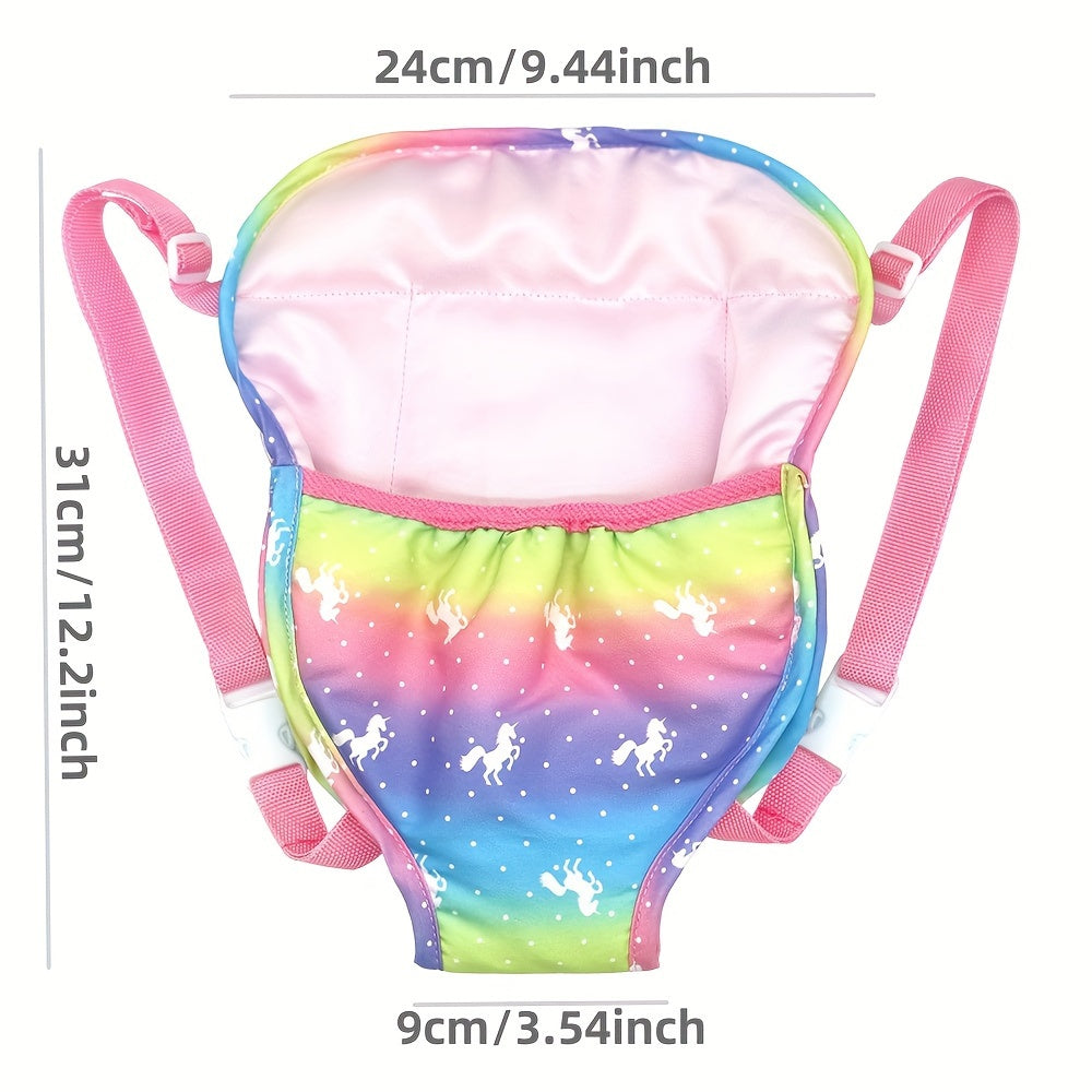 Adjustable Doll Carrier Backpack for 17-18 Inch Dolls