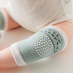 2 Pairs Non-slip Baby Knee Protection Pads Wear-resistant Socks