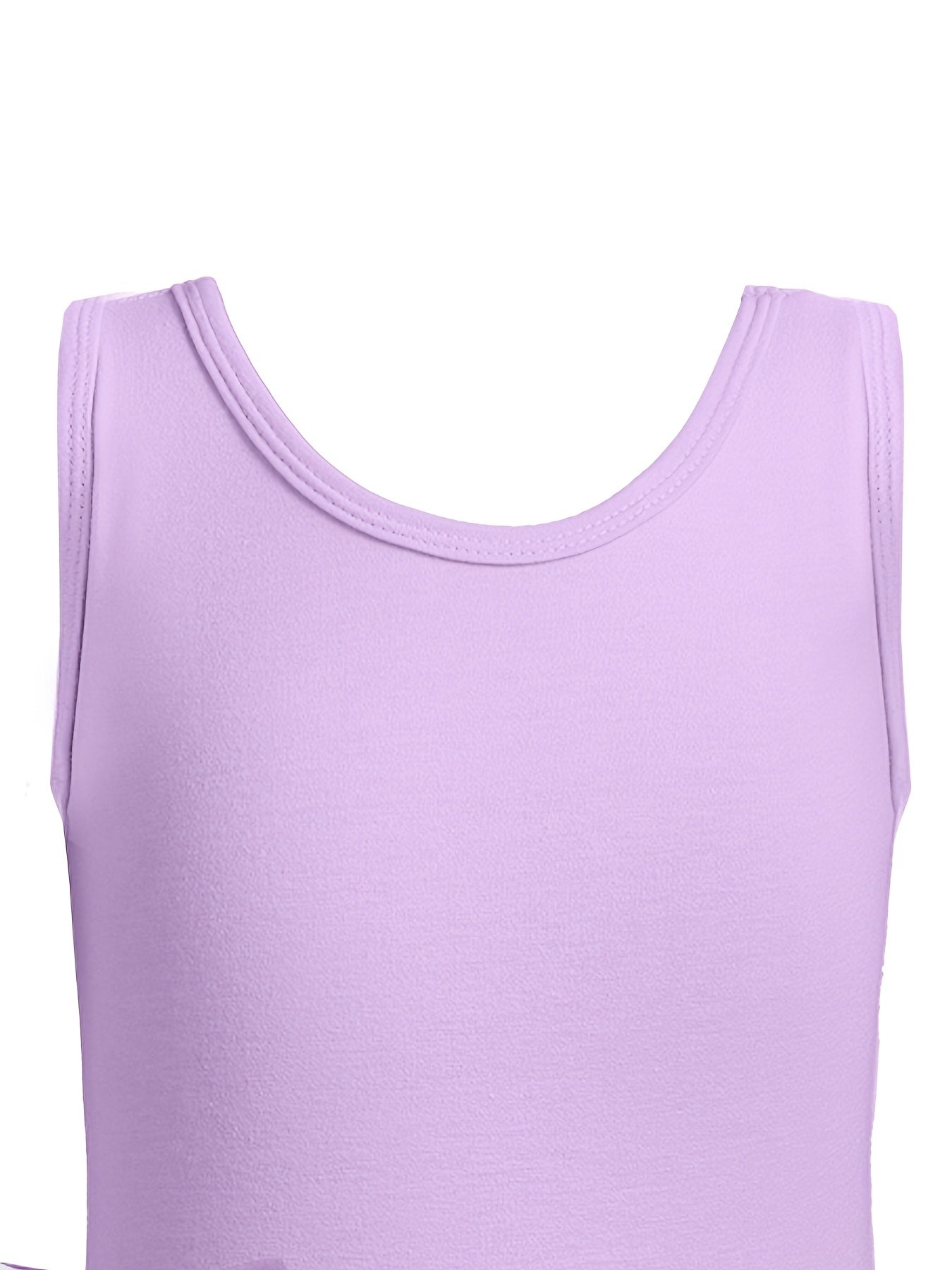 Girl's Sleeveless Dancing Suit Exercise Skirt for Kids
