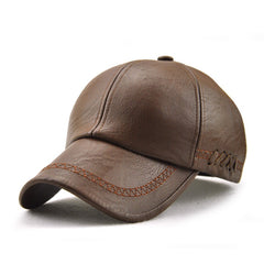 Men's PU Leather Baseball Cap